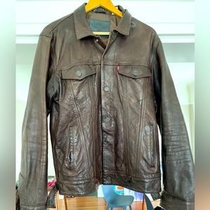 Levi’s Trucker-Style Leather Jacket